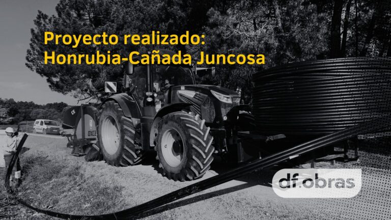 Proyecto realizado: minizanja de 9 km para conectar Honrubia y Cañada Juncosa